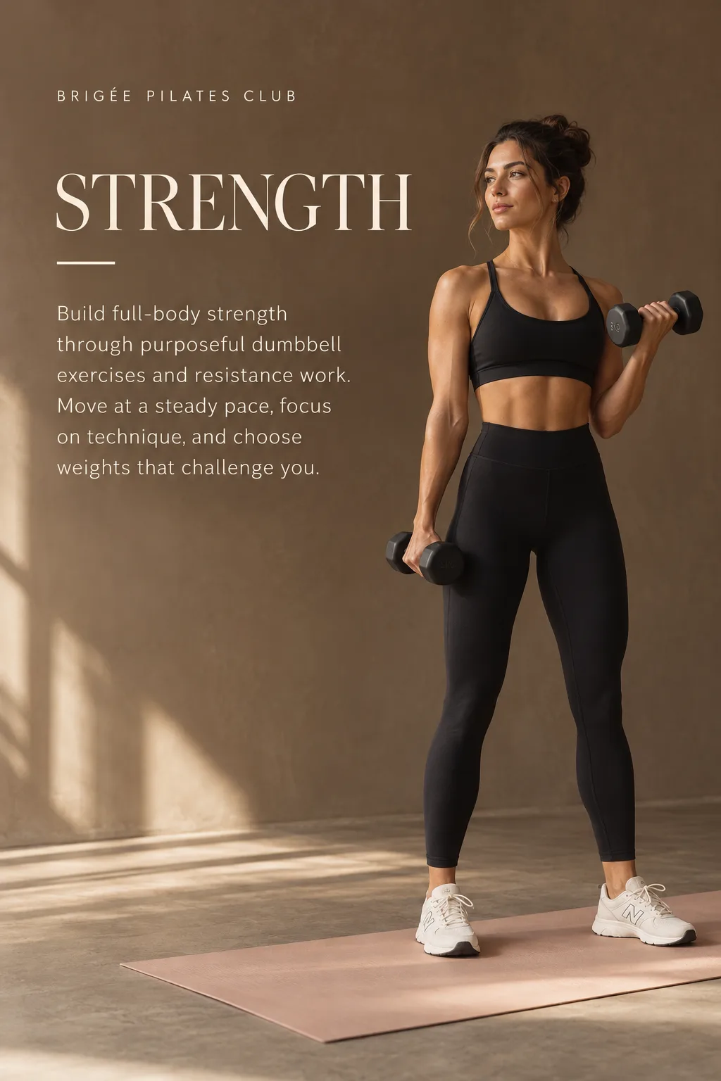 Strength: clase de fuerza con mancuernas en BRIGÉE Pilates Club